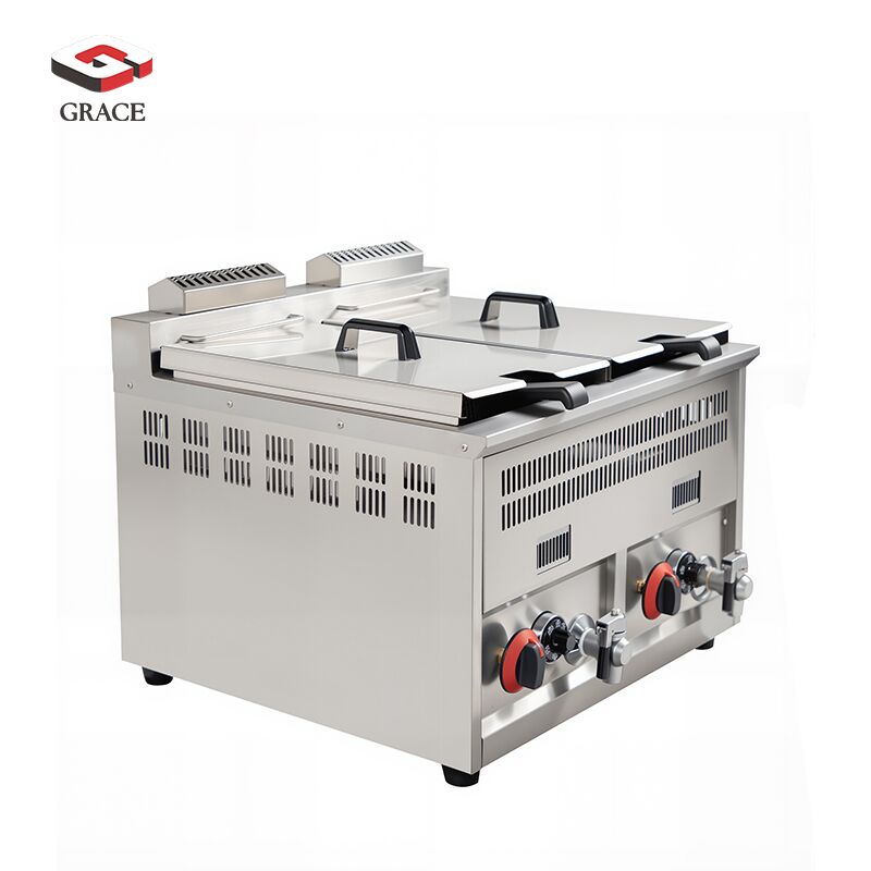 2 -Basket Gas 2 Tank Fryer - Image 1