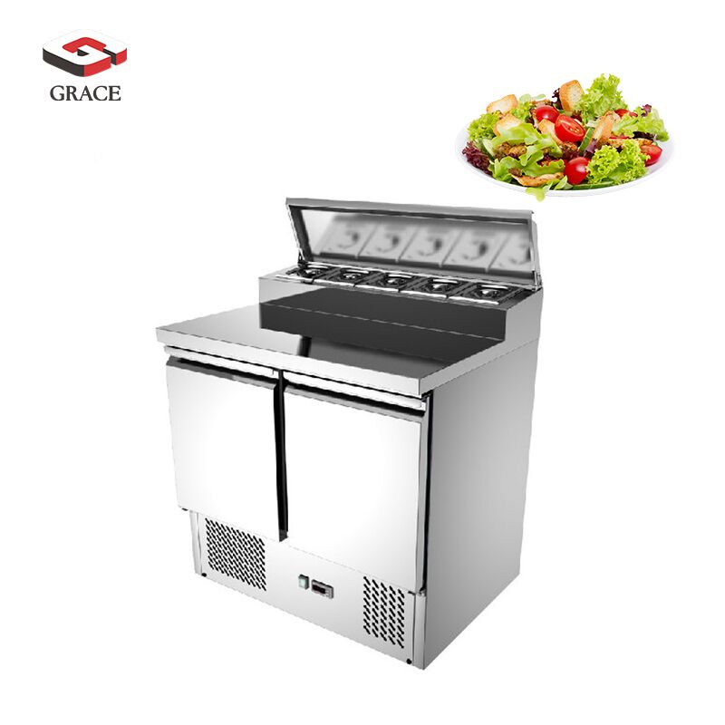 Saladette Counter with Two Doors